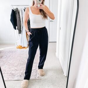 WILFRED ARITZIA Plaid Slim Trouser Pants